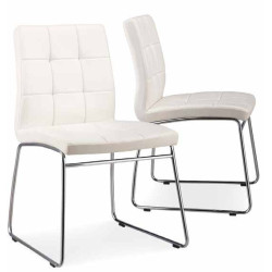 Silla Comedor Keli Polipiel Blanco