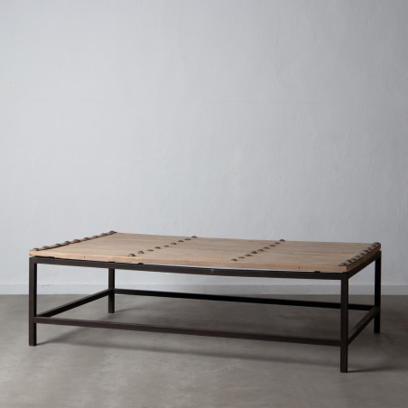 MESA CENTRO NATURAL MADERA DE OLMO MODELO YANI 167 X 100 X 50 CM