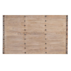 MESA CENTRO NATURAL MADERA DE OLMO MODELO YANI 167 X 100 X 50 CM