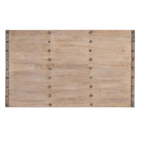 MESA CENTRO NATURAL MADERA DE OLMO MODELO YANI 167 X 100 X 50 CM