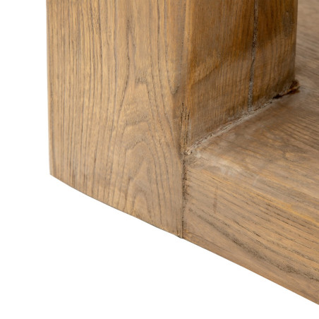 MESA CENTRO NATURAL MADERA DE OLMO MODELO LEO 184 X 94 X 44 CM