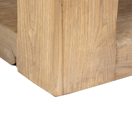 MESA CENTRO NATURAL MADERA DE OLMO MODELO LEO 184 X 94 X 44 CM