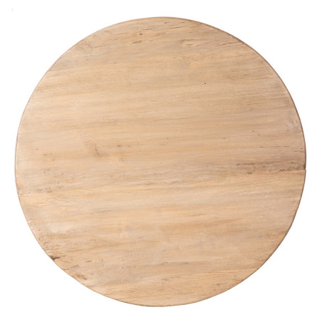 MESA CENTRO NATURAL MADERA DE OLMO MODELO LEO 105 X 105 X 40 CM