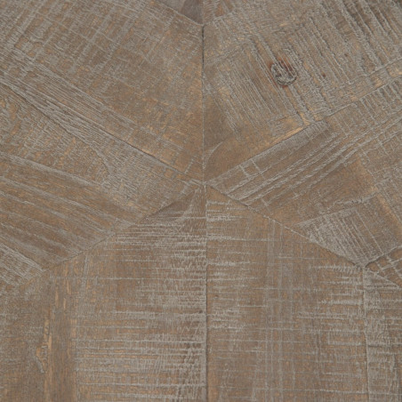 MESA CENTRO NEGRO MADERA-HIERRO MODELO LOLA 80 X 80 X 43,50 CM