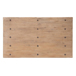 MESA CENTRO NATURAL MADERA DE OLMO MODELO KAI 170 X 100 X 30 CM