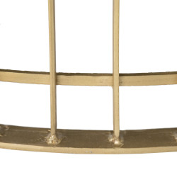 MESA CENTRO BIRD ORO METAL-CRISTAL 91x91x43 CM