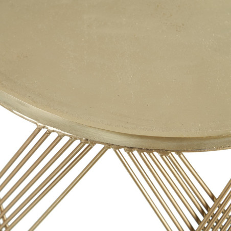 SET DORADO 2 MESAS CENTRO ORO 56x56x37 CM