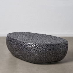 MESA CENTRO HIERRO NEGRO HIERRO 123x69x41 CM