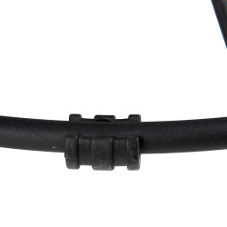 MESA CENTRO ESPIGO CRISTAL - NEGRO 70Ø