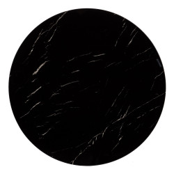 MESA CENTRO MERI MARMOLADO NEGRO 70Ø