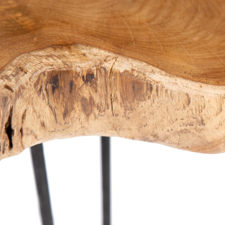S/2 MESA AUXILIAR NATURAL 70 X 70 X 45 CM