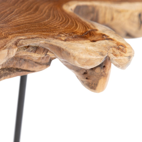 S/2 MESA AUXILIAR NATURAL 70 X 70 X 45 CM