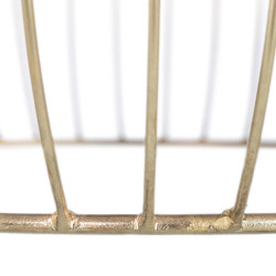 MESA AUXILIAR BOMBAI NATURAL-ORO 61x61x33 CM