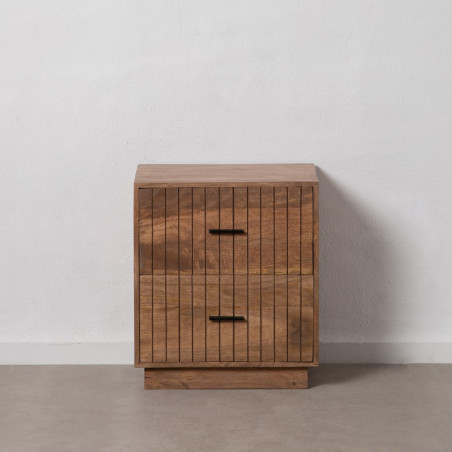 MESITA CLASIC NATURAL MADERA DE MANGO 55x40x64 CM