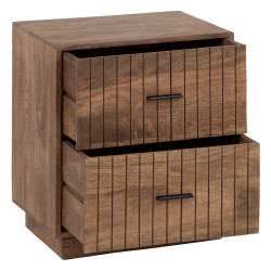 MESITA CLASIC NATURAL MADERA DE MANGO 55x40x64 CM