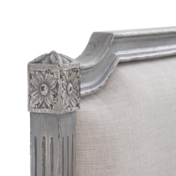 CABECERO GRIS MADERA / TEJIDO MODELO KUKI 103 X 7 X 153 CM