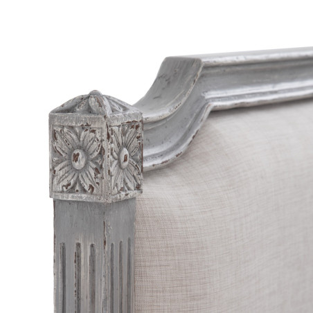 CABECERO GRIS MADERA / TEJIDO MODELO KUKI 103 X 7 X 153 CM