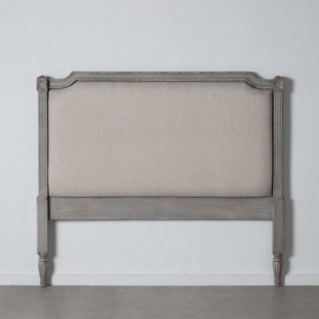 CABECERO GRIS MADERA / TEJIDO MODELO KUKI 162 X 7 X 144 CM