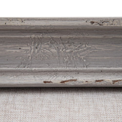 CABECERO GRIS MADERA / TEJIDO MODELO KUKI 162 X 7 X 144 CM