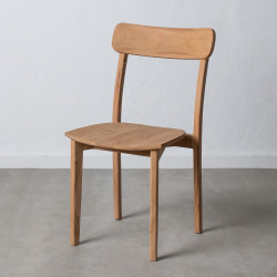 SILLA NATURAL MADERA DE TECA MODELO SOLLER  48 X 49 X 86 CM