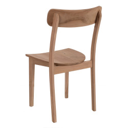 SILLA NATURAL MADERA DE TECA MODELO SOLLER  48 X 49 X 86 CM