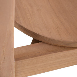 SILLA NATURAL MADERA DE TECA MODELO SOLLER  48 X 49 X 86 CM