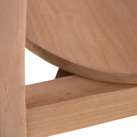 SILLA NATURAL MADERA DE TECA MODELO SOLLER  48 X 49 X 86 CM