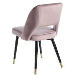 SILLA COMEDOR CHIGO TERCIOPELO ROSA