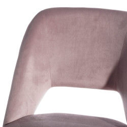 SILLA COMEDOR CHIGO TERCIOPELO ROSA