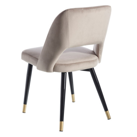 SILLA COMEDOR CHIGO TERCIOPELO PLATA