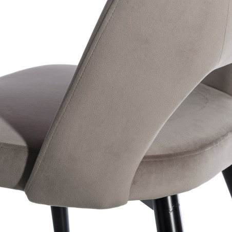SILLA COMEDOR CHIGO TERCIOPELO PLATA