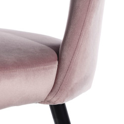 TABURETE CHIGO TERCIOPELO ROSA