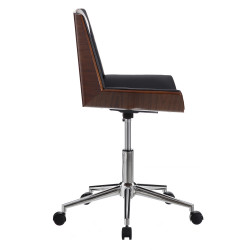 SILLA OFICINA PINI POLIPIEL MARRÓN-NEGRO
