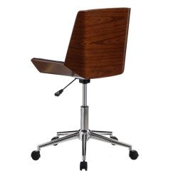 SILLA OFICINA PINI POLIPIEL MARRÓN-NEGRO
