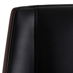 SILLA OFICINA PINI POLIPIEL MARRÓN-NEGRO