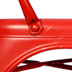 Silla Industrial Tol Acero Roja