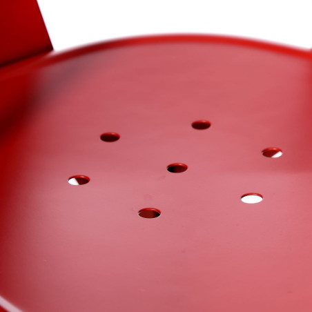 Silla Industrial Tol Acero Roja