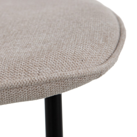 SILLA COMEDOR MOLIE TEJIDO CREMA