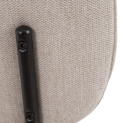 SILLA COMEDOR MOLIE TEJIDO CREMA