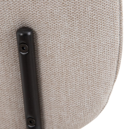 SILLA COMEDOR MOLIE TEJIDO CREMA
