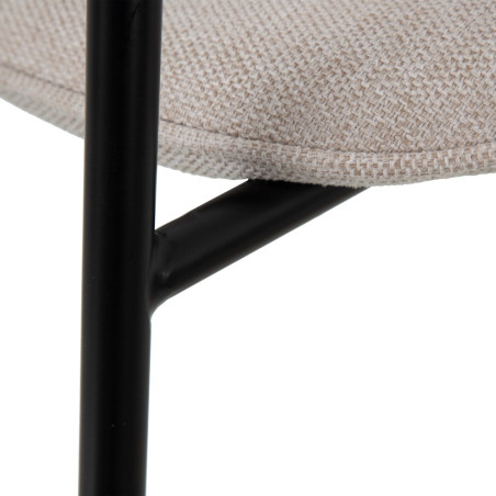 SILLA COMEDOR MOLIE TEJIDO CREMA