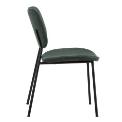 SILLA COMEDOR MOLIE TEJIDO VERDE
