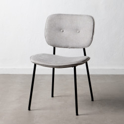 SILLA COMEDOR MOLIE TEJIDO GRIS CLARO
