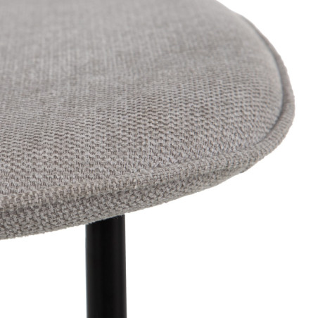 SILLA COMEDOR MOLIE TEJIDO GRIS CLARO
