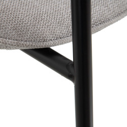 SILLA COMEDOR MOLIE TEJIDO GRIS CLARO