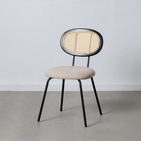 SILLA COMEDOR VINE RATÁN – BEIGE