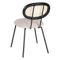 SILLA COMEDOR VINE RATÁN – BEIGE