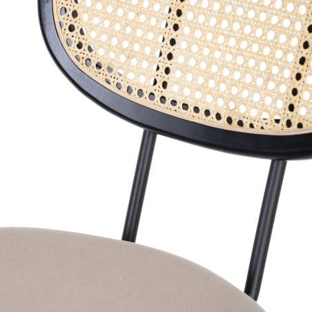 SILLA COMEDOR VINE RATÁN – BEIGE