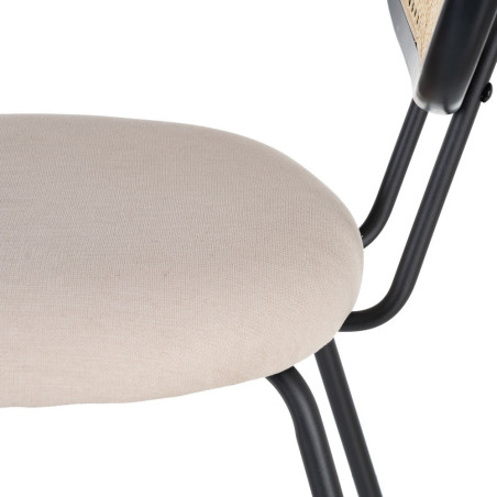 SILLA COMEDOR VINE RATÁN – BEIGE