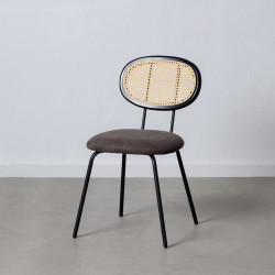 SILLA COMEDOR VINE RATÁN – GRIS